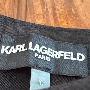 Karl Lagerfeld Black Logo Label pant